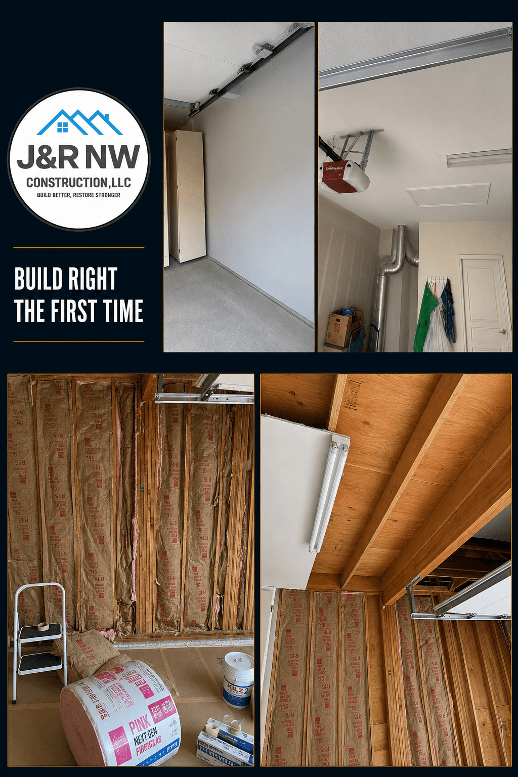 Interior Remodel with Insulation, Framing & Drywall